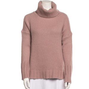 NAKED Pale Pink Cashmere Turtleneck Sweater S
